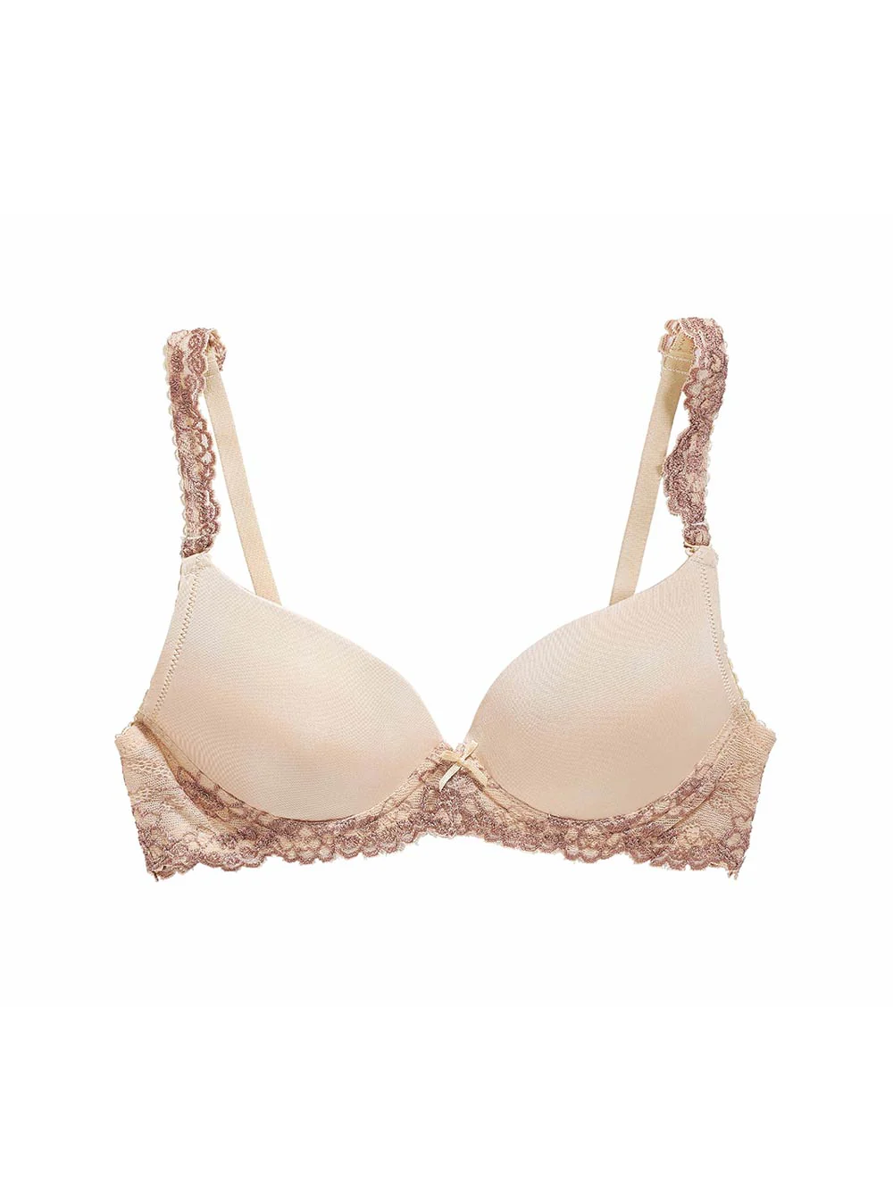 Yvonne Black Bra, Smooth Cup, Petite, Light Push-Up, T-Shirt Bra